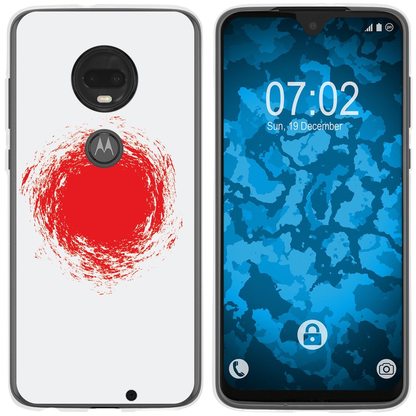 Moto G7 Plus Silikon-Hülle WM Japan M7 Case
