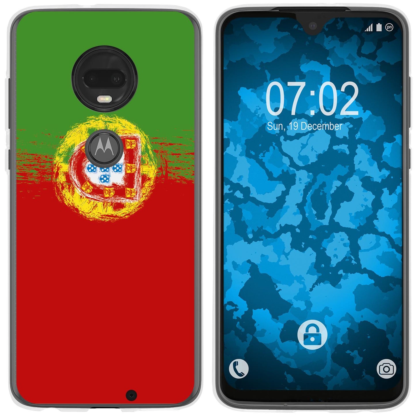Moto G7 Plus Silikon-Hülle WM Portugal M8 Case