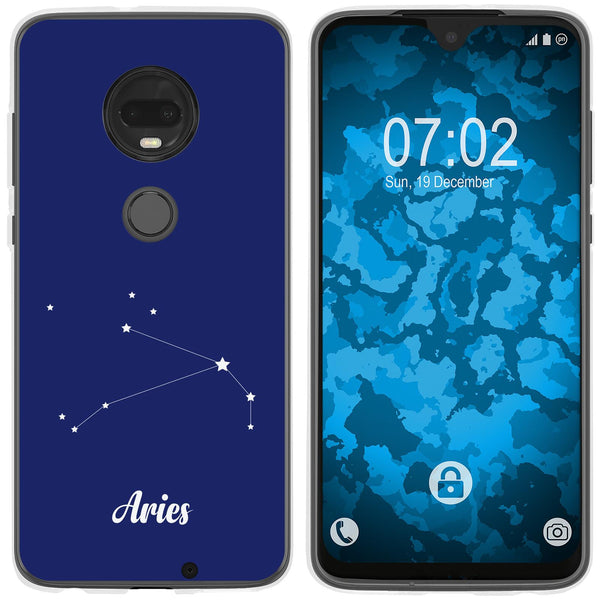 Moto G7 Plus Silikon-Hülle SternzeichenAries M11 Case