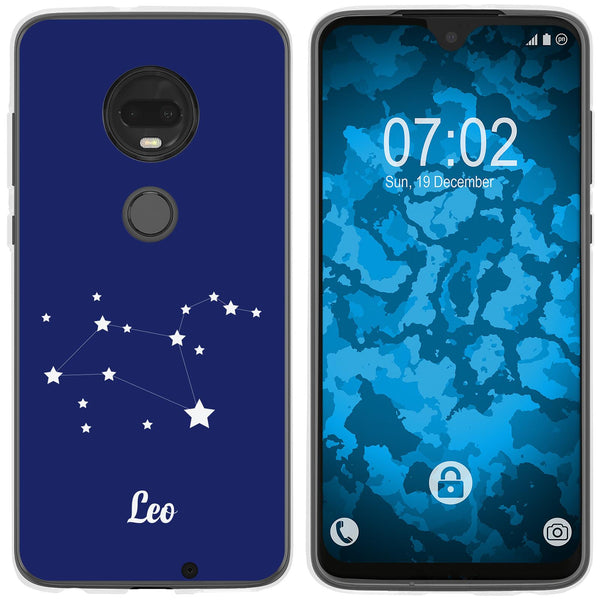 Moto G7 Plus Silikon-Hülle SternzeichenLeo M4 Case