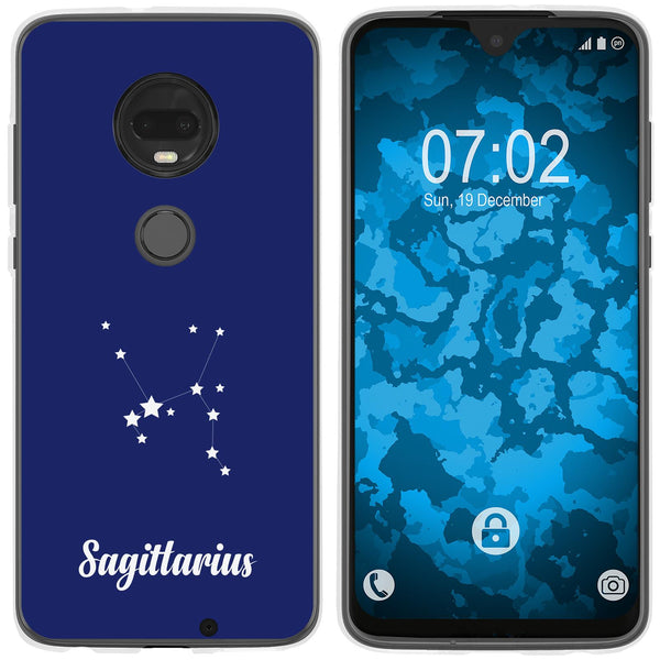 Moto G7 Silikon-Hülle SternzeichenSagittarius M5 Case