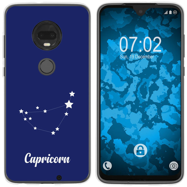 Moto G7 Plus Silikon-Hülle SternzeichenCapricornus M7 Case