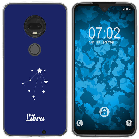 Moto G7 Silikon-Hülle SternzeichenLibra M9 Case