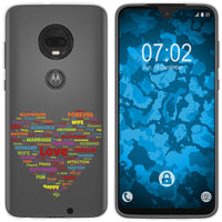 Moto G7 Plus Silikon-Hülle pride Herz M5 Case