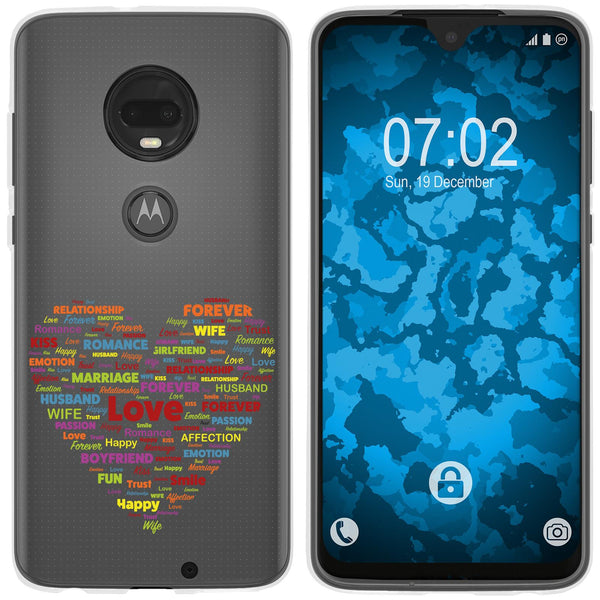 Moto G7 Silikon-Hülle pride Herz M5 Case