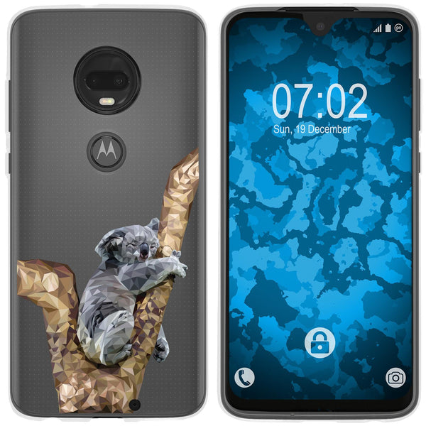 Moto G7 Plus Silikon-Hülle Vektor Tiere Koala M9 Case