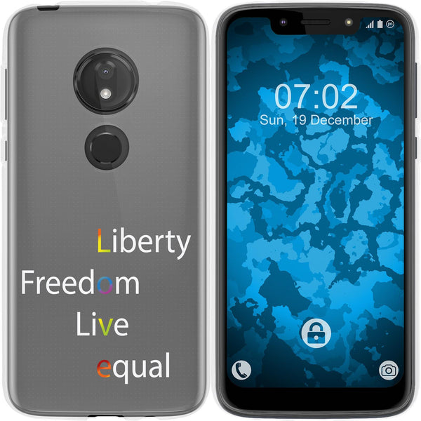 Moto G7 Play Silikon-Hülle pride Wörter M2 Case