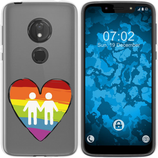 Moto G7 Play Silikon-Hülle pride Männer M3 Case