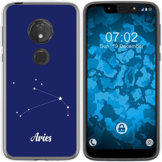 Moto G7 Play Silikon-Hülle SternzeichenAries M11 Case