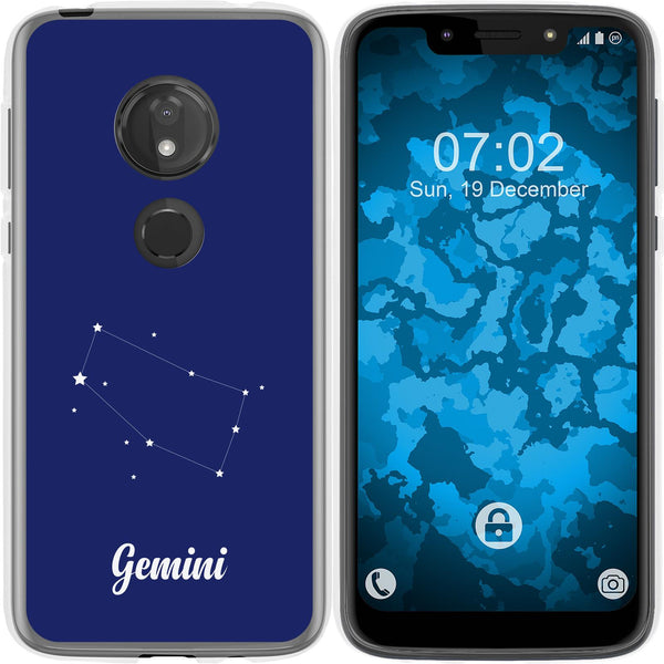 Moto G7 Play Silikon-Hülle SternzeichenGemini M12 Case