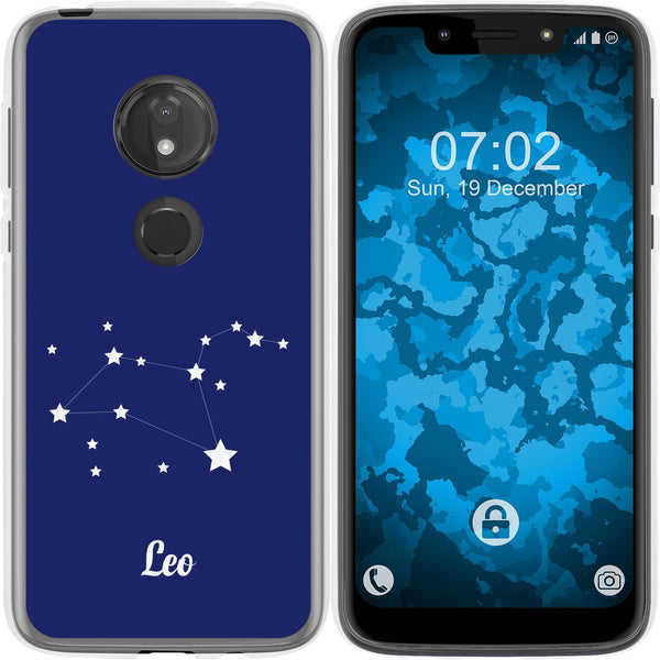 Moto G7 Play Silikon-Hülle SternzeichenLeo M4 Case