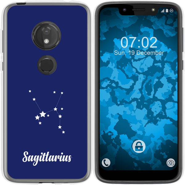 Moto G7 Play Silikon-Hülle SternzeichenSagittarius M5 Case