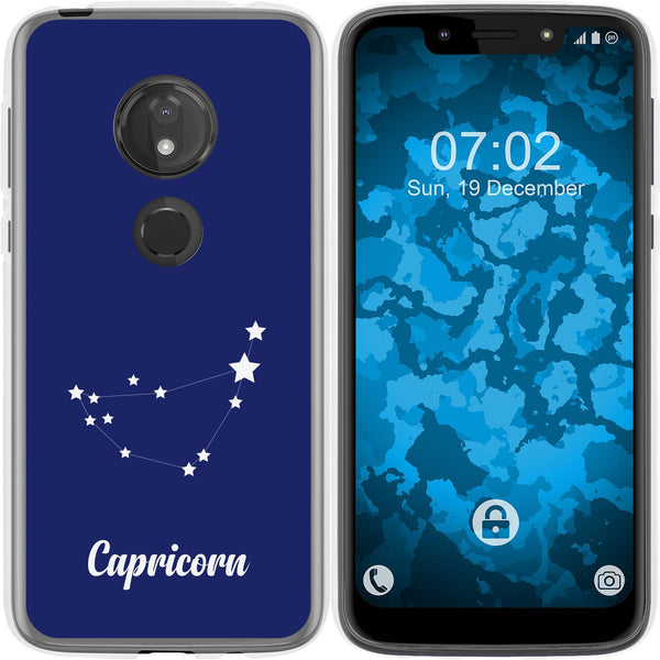 Moto G7 Play Silikon-Hülle SternzeichenCapricornus M7 Case