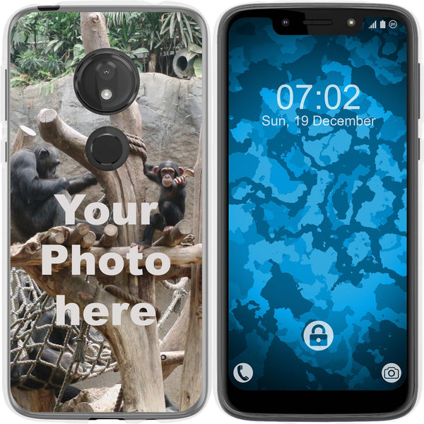 Moto G7 Play Personalisierte Handyhülle  clear zum selbst g