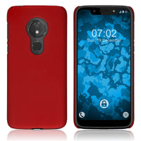 Hardcase für Motorola Moto G7 Play gummiert rot