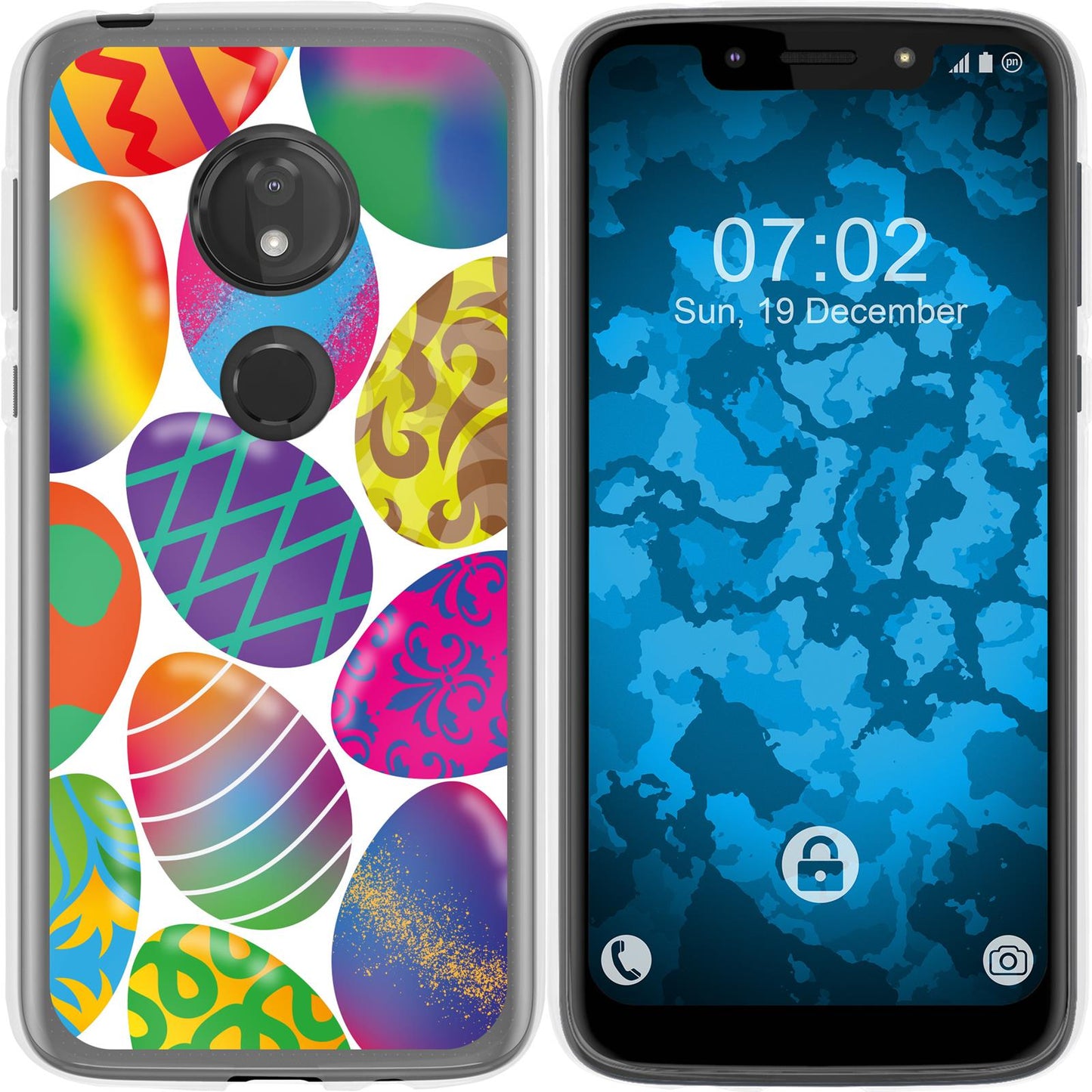 Moto G7 Play Silikon-Hülle Ostern M3 Case