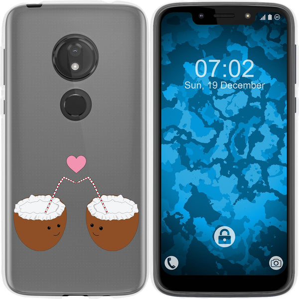Moto G7 Play Silikon-Hülle Sommer Coconuts M3 Case