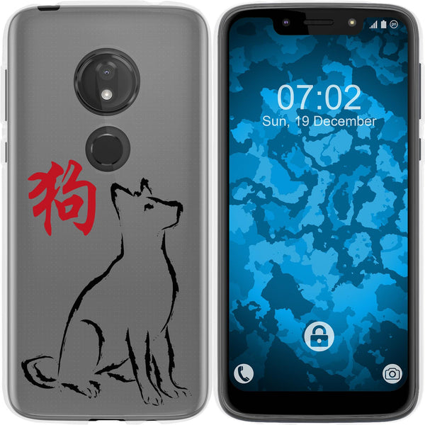 Moto G7 Play Silikon-Hülle Tierkreis Chinesisch M11 Case