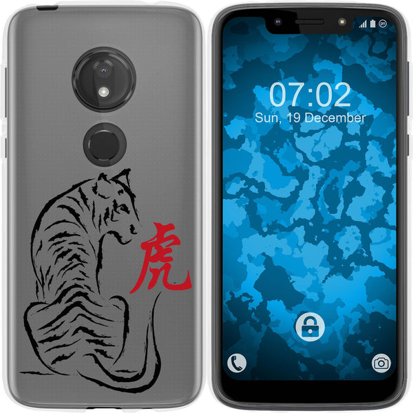Moto G7 Play Silikon-Hülle Tierkreis Chinesisch M3 Case