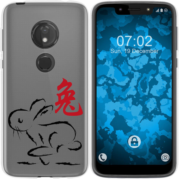 Moto G7 Play Silikon-Hülle Tierkreis Chinesisch M4 Case