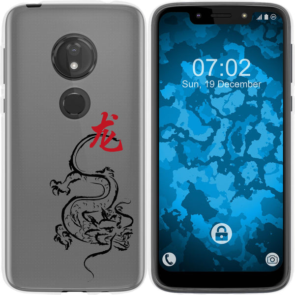 Moto G7 Play Silikon-Hülle Tierkreis Chinesisch M5 Case