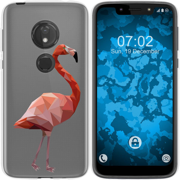 Moto G7 Play Silikon-Hülle Vektor Tiere Flamingo M2 Case