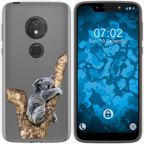 Moto G7 Play Silikon-Hülle Vektor Tiere Koala M9 Case