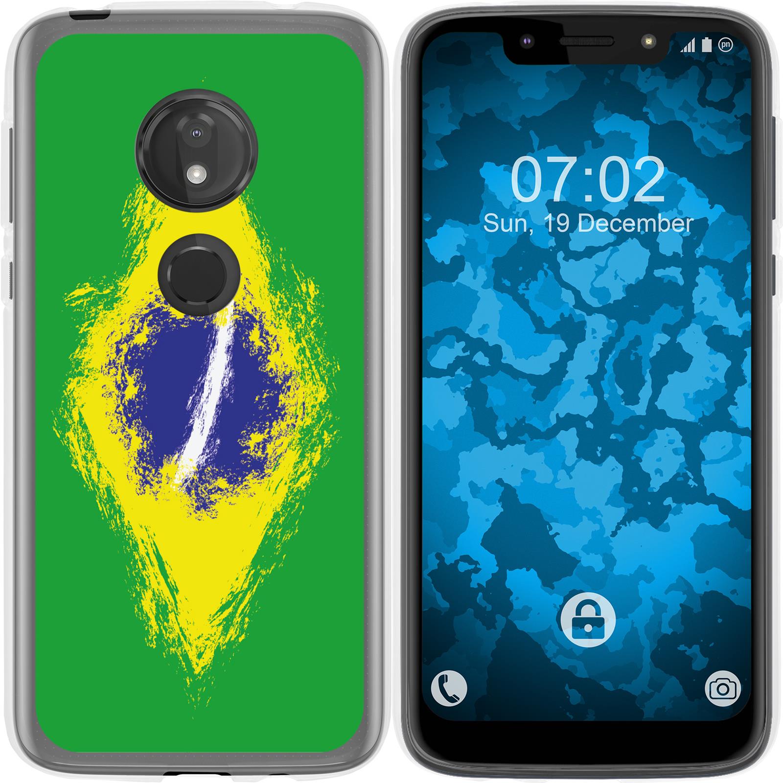 Moto G7 Play Silikon-Hülle WM Brasilien M3 Case