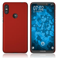 Hardcase für Motorola One (P30 Play) gummiert rot