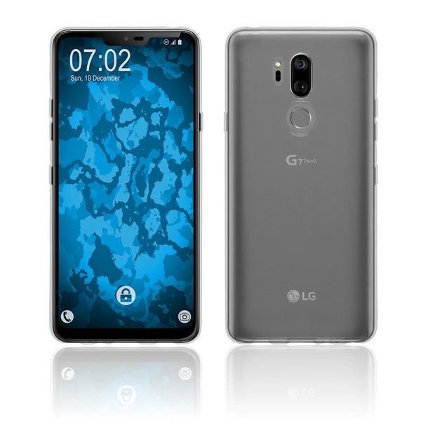 PhoneNatic Case kompatibel mit LG G7 ThinQ - Crystal Clear Silikon Hülle transparent Cover