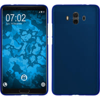 PhoneNatic Case kompatibel mit Huawei Mate 10 - blau Silikon Hülle matt Cover