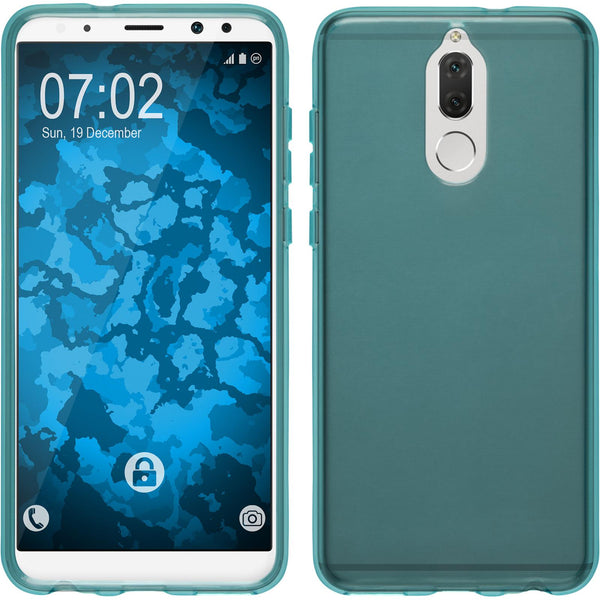 PhoneNatic Case kompatibel mit Huawei Mate 10 Lite - türkis Silikon Hülle transparent Cover
