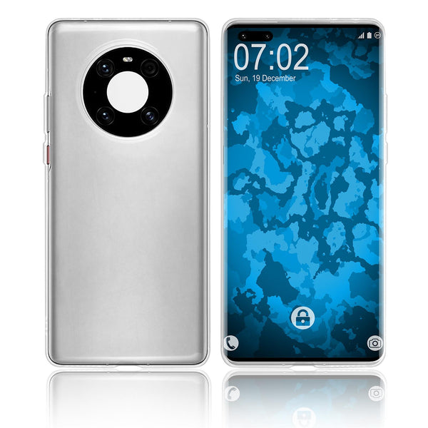PhoneNatic Case kompatibel mit Huawei Mate 40 - Crystal Clear Silikon Hülle transparent Cover