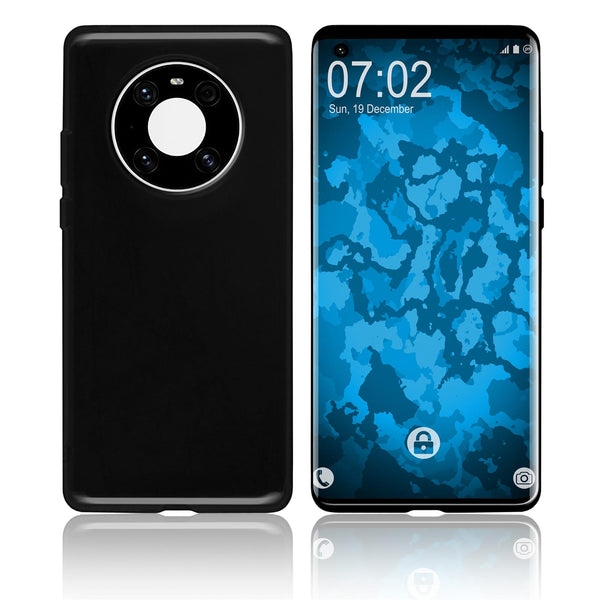 PhoneNatic Case kompatibel mit Huawei Mate 40 - schwarz Silikon Hülle  Cover