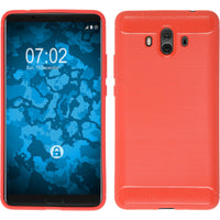 PhoneNatic Case kompatibel mit Huawei Mate 10 - rot Silikon Hülle Ultimate Cover