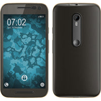 PhoneNatic Case kompatibel mit Motorola Moto G 2015 3. Generation - gold Silikon Hülle 360∞ Fullbody Cover