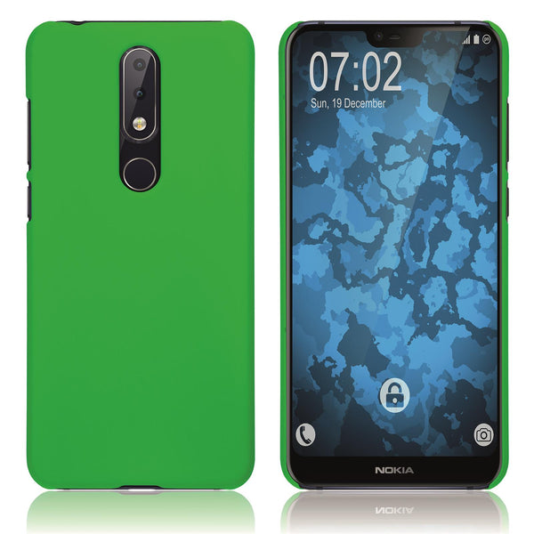 Hardcase für  Nokia 6.1 Plus gummiert grün