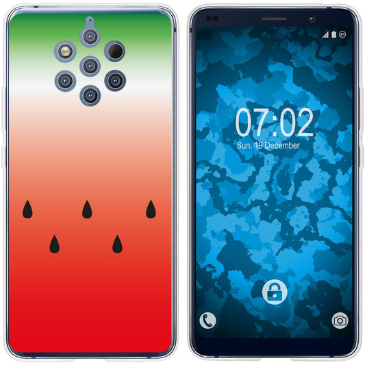 Nokia 9 PureView Silikon-Hülle Sommer Melone M5 Case