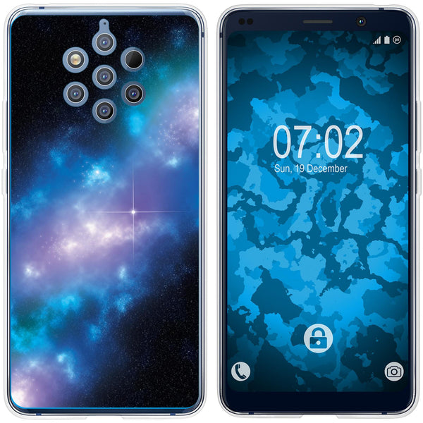 Nokia 9 PureView Silikon-Hülle Space Blue Belt M4 Case