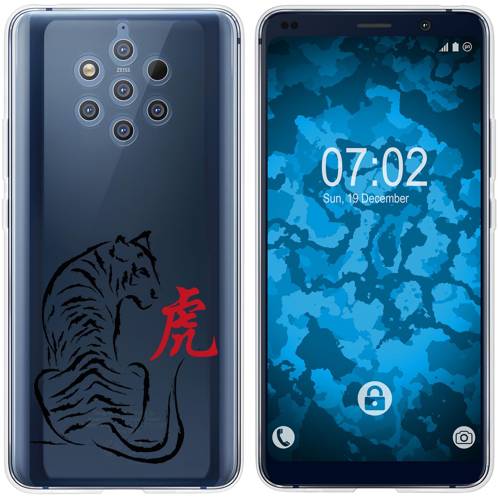 Nokia 9 PureView Silikon-Hülle Tierkreis Chinesisch M3 Case