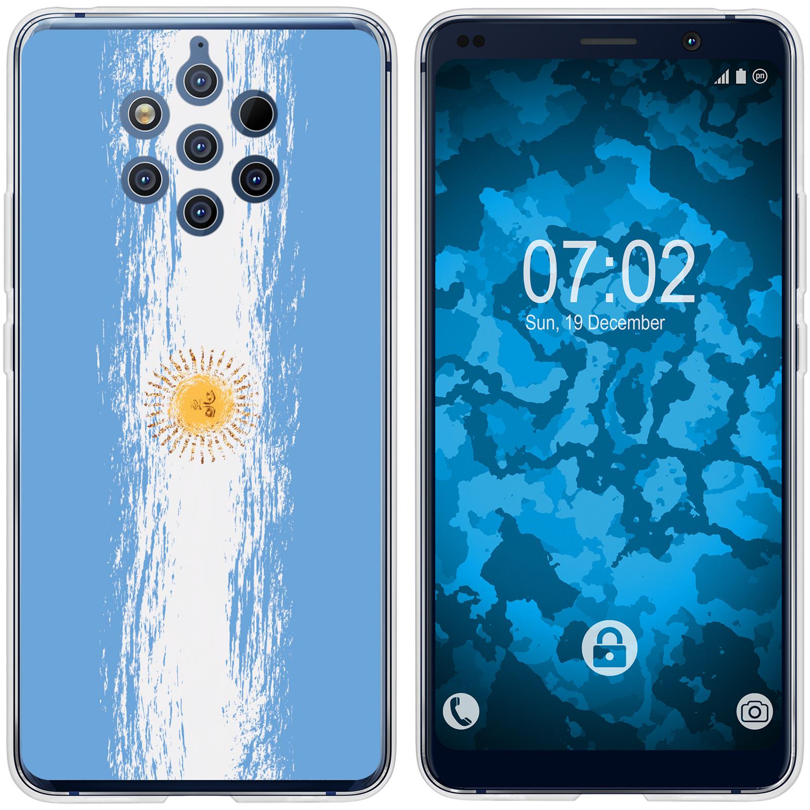 Nokia 9 PureView Silikon-Hülle WM Argentinien M1 Case