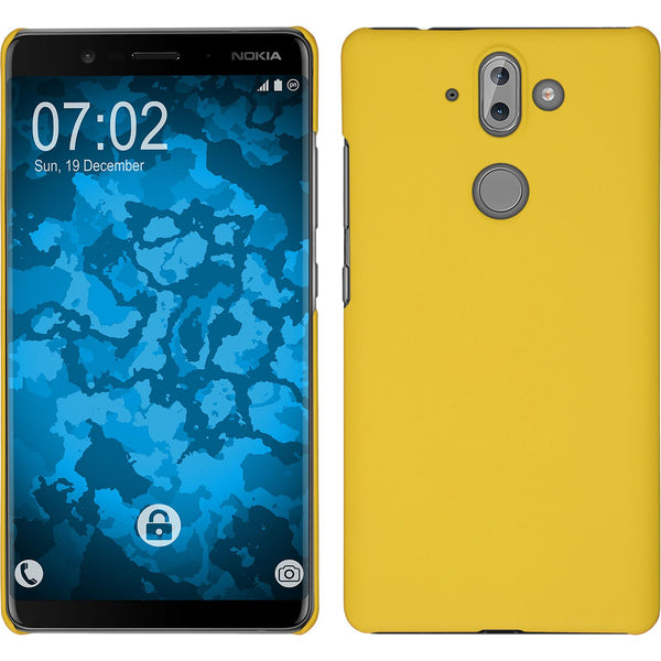 Hardcase für  Nokia 9 gummiert gelb