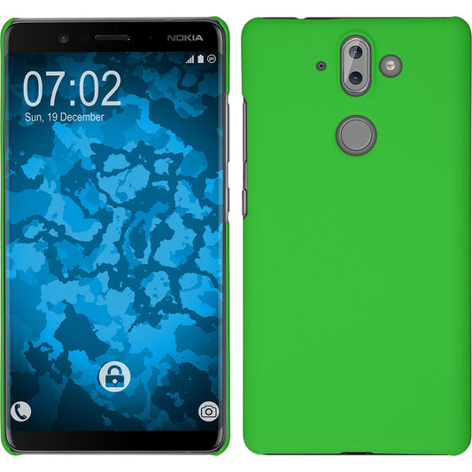Hardcase für  Nokia 9 gummiert grün