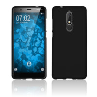 PhoneNatic Case kompatibel mit  Nokia 5.1 - schwarz Silikon Hülle matt Cover