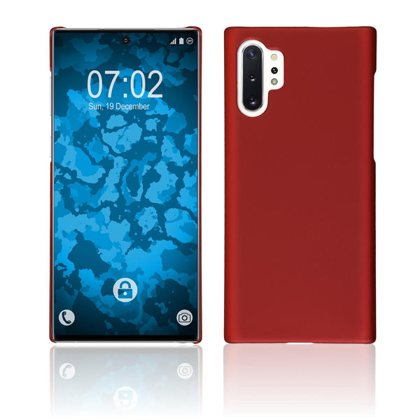 Hardcase für Samsung Galaxy Note 10+ gummiert rot