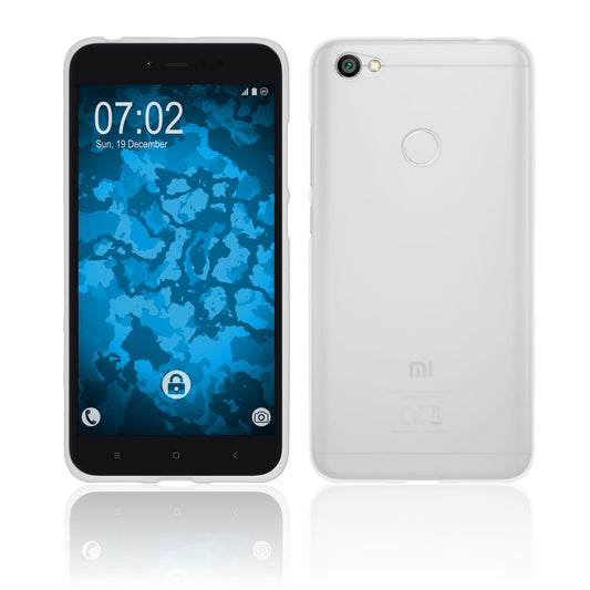 PhoneNatic Case kompatibel mit Xiaomi Redmi Note 5A - weiﬂ Silikon Hülle matt Cover