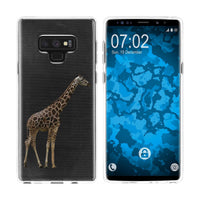 Galaxy Note 9 Silikon-Hülle Vektor Tiere Giraffe M8 Case