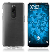 PhoneNatic Case kompatibel mit  OnePlus 6 - Crystal Clear Silikon Hülle transparent Cover