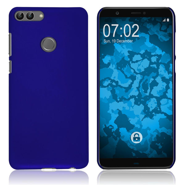 Hardcase für Huawei P Smart gummiert blau