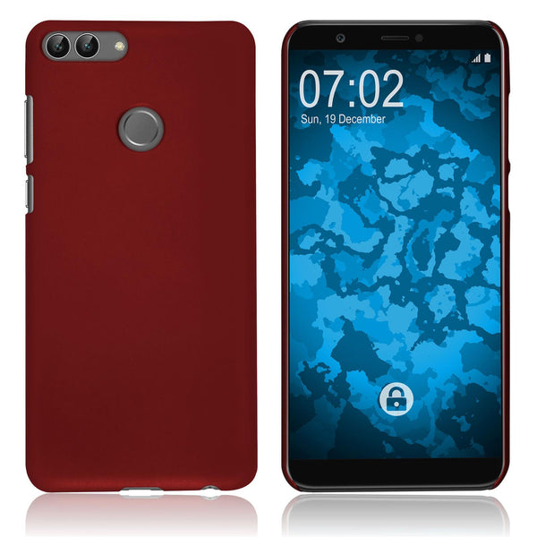 Hardcase für Huawei P Smart gummiert rot